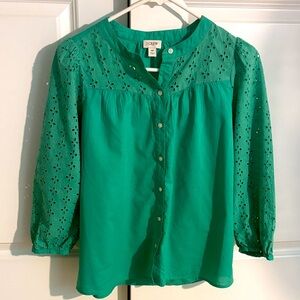 J.Crew eyelet bouse (small)